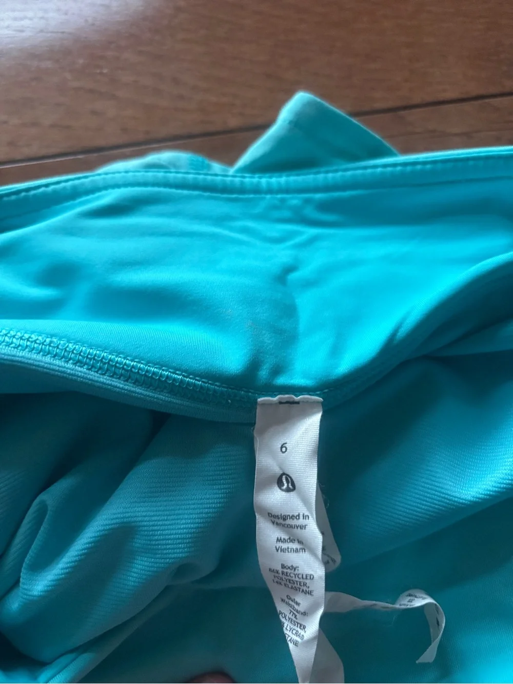Lululemon Teal Aqua Speed-Up Shorts